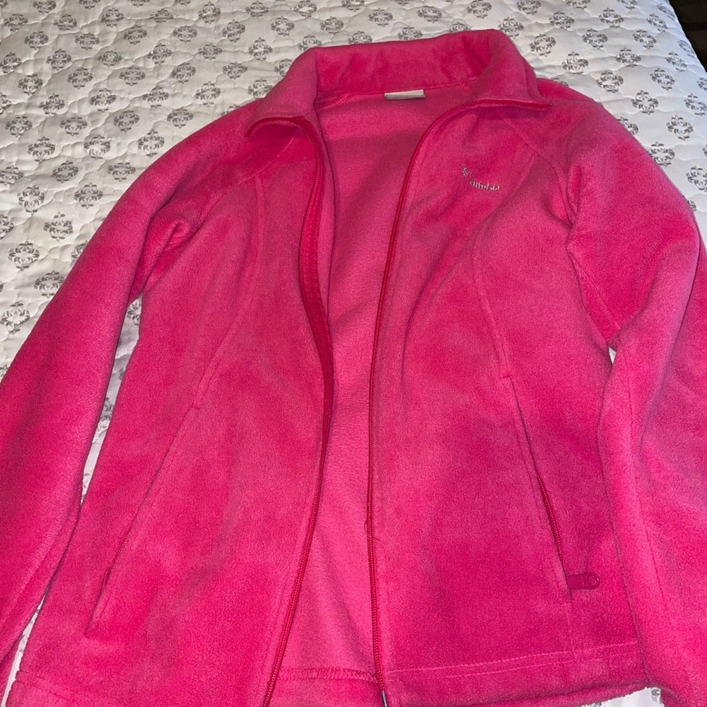 Columbia hot pink sweater